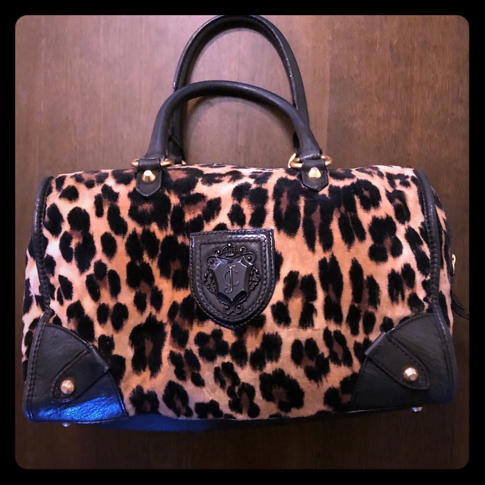 Juicy Couture Classic Leopard Print Satchel